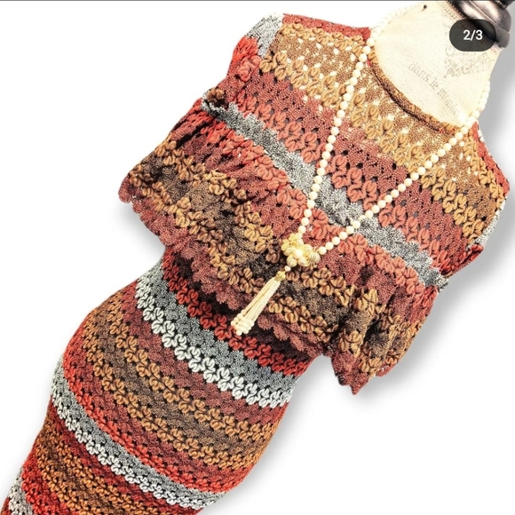 Handmade dress size 16 (fits 14-20). see through. beautiful. - Picture 2 of 7